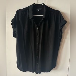 Madewell Central Drapey Shirt Black M